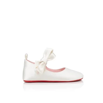 Lou Babe – Babetler – Krep Saten – Bianco – Bebek Lou Babe – Babetler – Krep Saten – Bianco – Bebek
