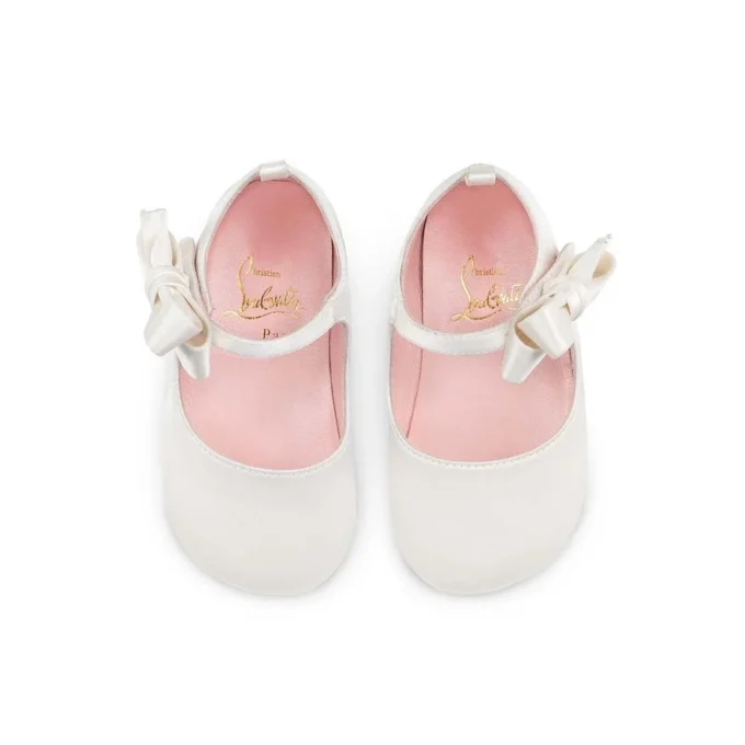 Lou Babe – Babetler – Krep Saten – Bianco – Bebek Lou Babe – Babetler – Krep Saten – Bianco – Bebek
