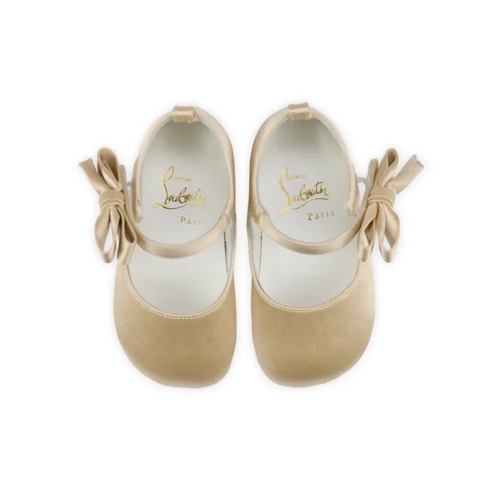 Lou Babe – Babetler – Krep Saten – Pastel Bej – Bebek Lou Babe – Babetler – Krep Saten – Pastel Bej – Bebek