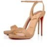 Loubi Queen – 120 mm Sandalet – Nappa Deri – Nude 1 – Kadın