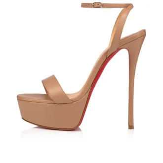 Loubi Queen Alta – 150 mm Bantlı Sandalet – Nappa Deri – Pembe – Kadın Loubi Queen Alta – 150 mm Bantlı Sandalet – Nappa Deri – Pembe – Kadın