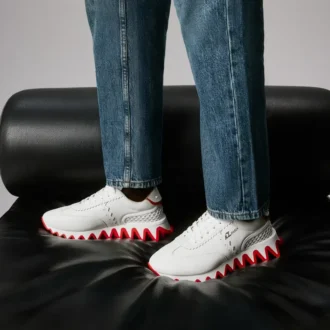 Loubishark – Spor Ayakkabılar – Dana Derisi, Neopren ve Kauçuk – Beyaz – Erkek Loubishark – Spor Ayakkabılar – Dana Derisi, Neopren ve Kauçuk – Beyaz – Erkek