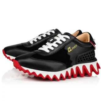 Loubishark – Spor Ayakkabılar – Dana Derisi ve Veau Velour – Siyah – Kadın