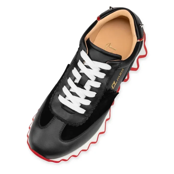 Loubishark – Spor Ayakkabılar – Dana Derisi ve Veau Velour – Siyah – Kadın Loubishark – Spor Ayakkabılar – Dana Derisi ve Veau Velour – Siyah – Kadın
