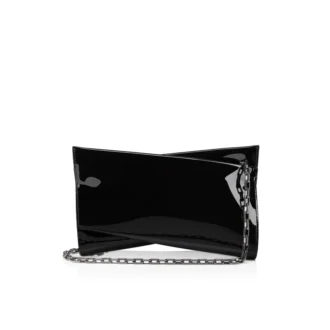 Loubitwist – Clutch – Sedefli Deri – Siyah