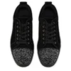 Louis Jr P Perla – Spor Ayakkabılar – Dana Kadife ve Strass – Siyah – Erkek Louis Jr P Perla – Spor Ayakkabılar – Dana Kadife ve Strass – Siyah – Erkek