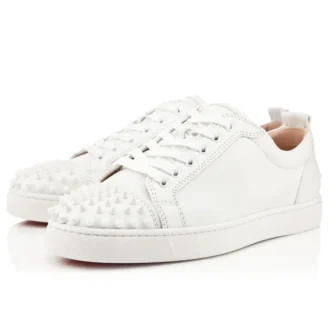 Louis Junior Spikes – Spor Ayakkabılar – Dana Derisi ve Çiviler – Beyaz – Erkek