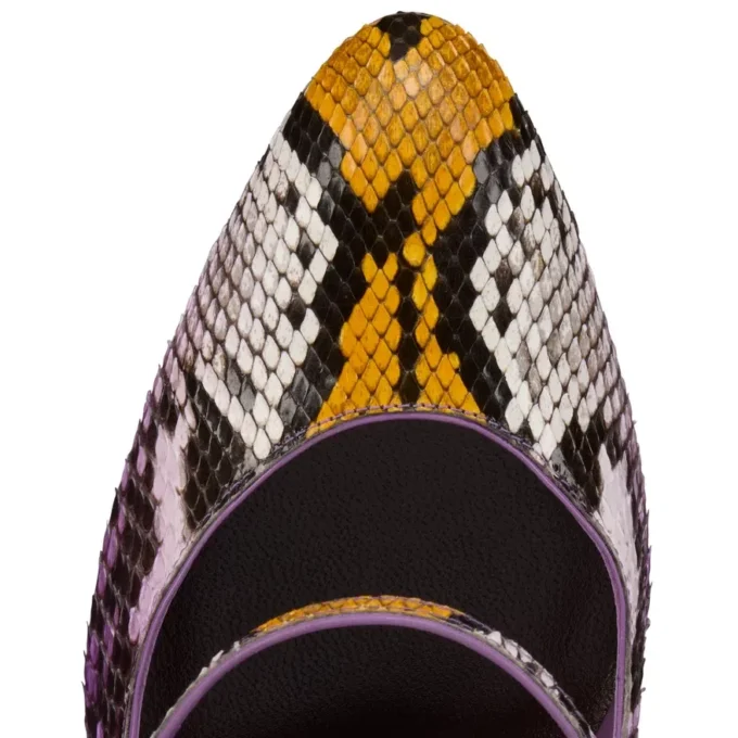 Mary Fannylove – 100 mm Mary Janes – Gradyan Piton Deri – Rhapsody Sarı – Kadın Mary Fannylove – 100 mm Mary Janes – Gradyan Piton Deri – Rhapsody Sarı – Kadın