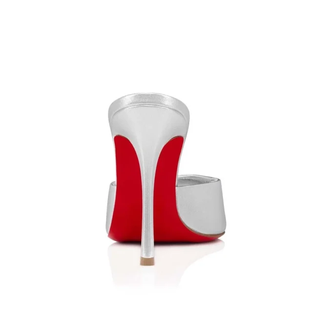 Me Dolly – 100 mm Mule – Nappa Deri – Gümüş – Kadın Me Dolly – 100 mm Mule – Nappa Deri – Gümüş – Kadın