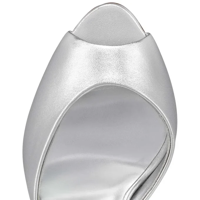 Me Dolly – 100 mm Mule – Nappa Deri – Gümüş – Kadın Me Dolly – 100 mm Mule – Nappa Deri – Gümüş – Kadın