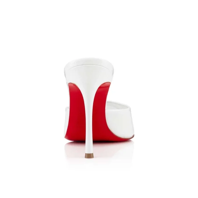 Me Dolly – 100 mm Mule – Suni Deri – Bianco – Kadın Me Dolly – 100 mm Mule – Suni Deri – Bianco – Kadın
