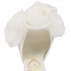 Mere Lachaise Mule – 120 mm Mules – Krep Saten – Fildişi – Kadın Mere Lachaise Mule – 120 mm Mules – Krep Saten – Fildişi – Kadın