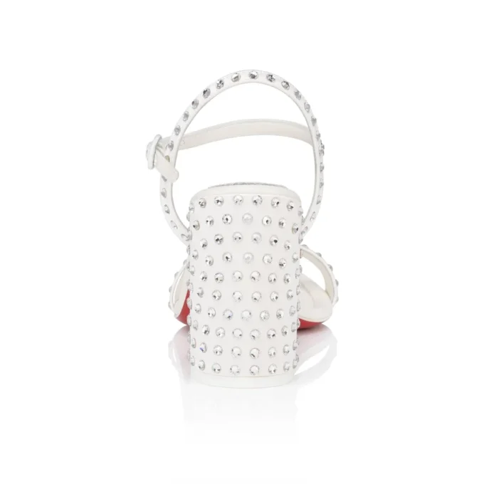 Miss Jane Sandal Strass Boum – 85 mm Sandaletler – Krep Saten – Fildişi Versiyon – Kadın Miss Jane Sandal Strass Boum – 85 mm Sandaletler – Krep Saten – Fildişi Versiyon – Kadın