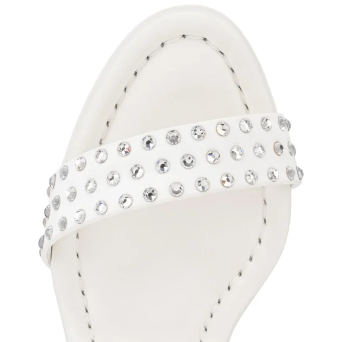 Miss Jane Sandal Strass Boum – 85 mm Sandaletler – Krep Saten – Fildişi Versiyon – Kadın Miss Jane Sandal Strass Boum – 85 mm Sandaletler – Krep Saten – Fildişi Versiyon – Kadın