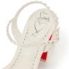 Miss Jane Sandal Strass Boum – 85 mm Sandaletler – Krep Saten – Fildişi Versiyon – Kadın Miss Jane Sandal Strass Boum – 85 mm Sandaletler – Krep Saten – Fildişi Versiyon – Kadın