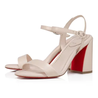 Miss Jane Sandalet – 85 Mm Sandaletler – Nappa Deri – Leche – Kadın Miss Jane Sandalet – 85 Mm Sandaletler – Nappa Deri – Leche – Kadın