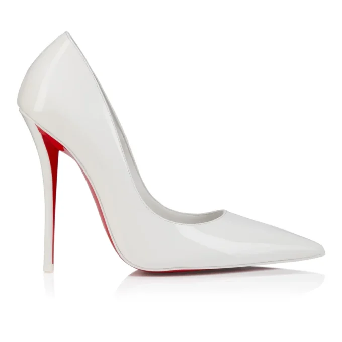 Miss Z – 120 mm Topuklu Ayakkabı – Suni Dana Derisi – Bianco – Kadın