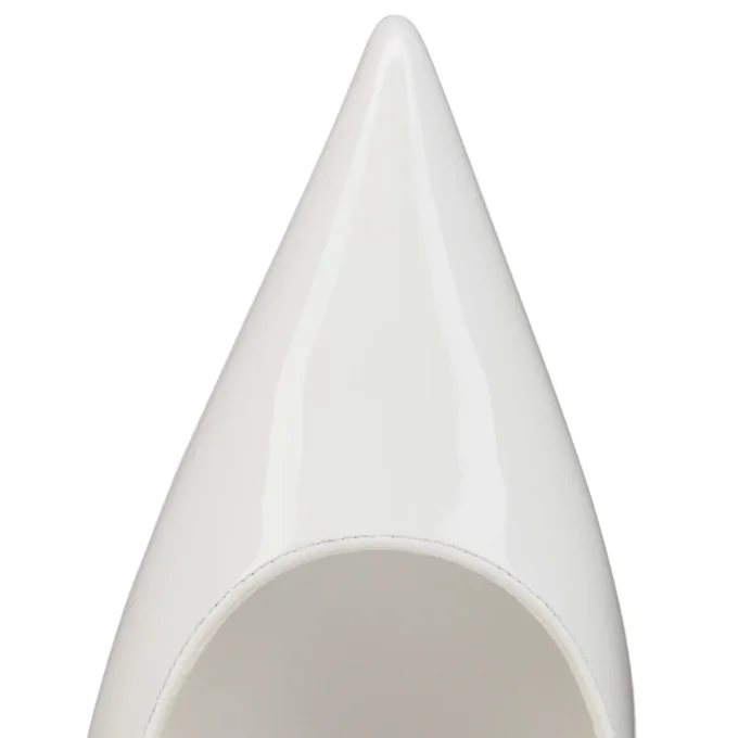 Miss Z – 120 mm Topuklu Ayakkabı – Suni Dana Derisi – Bianco – Kadın