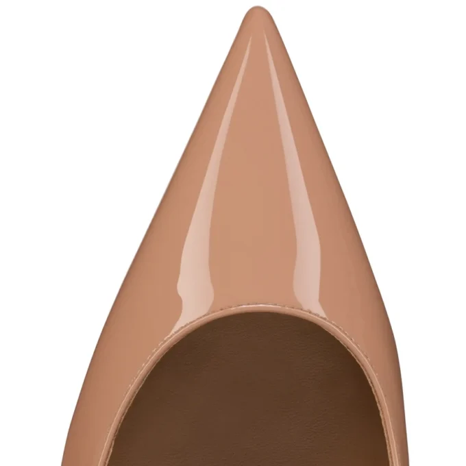 Miss Z – 80 mm Topuklu Ayakkabı – Parlak Dana Derisi – Blush – Kadın