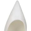 Miss Z – 80 mm Topuklu Ayakkabı – Sedefli Nappa Deri – Bianco – Kadın Miss Z – 80 mm Topuklu Ayakkabı – Sedefli Nappa Deri – Bianco – Kadın
