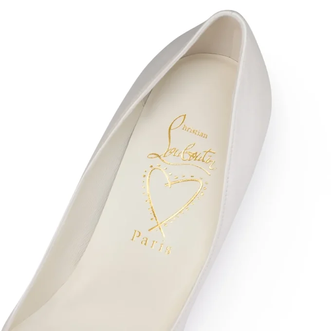 Miss Z – 80 mm Topuklu Ayakkabı – Sedefli Nappa Deri – Bianco – Kadın Miss Z – 80 mm Topuklu Ayakkabı – Sedefli Nappa Deri – Bianco – Kadın