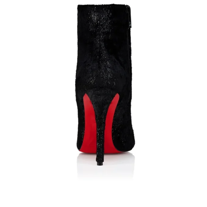 Miss Z Botlar – 100 mm Düşük Botlar – Kadife – Siyah – Kadın Miss Z Botlar – 100 mm Düşük Botlar – Kadife – Siyah – Kadın