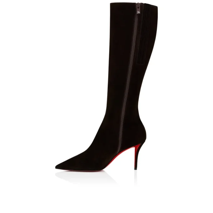 Miss Z Botta – 80 Mm Botlar – Veau Velours – Cafa – Kadın Miss Z Botta – 80 Mm Botlar – Veau Velours – Cafa – Kadın