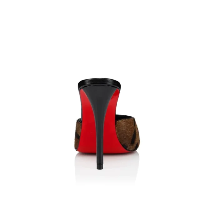 Miss Z Mule – 100 mm Mule – ‘Bengali’ Desenli Tüylü Dana Derisi, Keçi Derisi ve Parlak Deri – Kahverengi – Kadın Miss Z Mule – 100 mm Mule – ‘Bengali’ Desenli Tüylü Dana Derisi, Keçi Derisi ve Parlak Deri – Kahverengi – Kadın