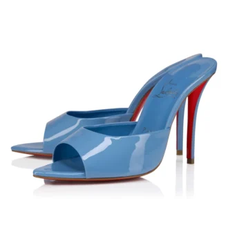 Miss Z Mule – 100 mm Mule – Sedefli Dana Derisi – Ceruleo – Kadın Miss Z Mule – 100 mm Mule – Sedefli Dana Derisi – Ceruleo – Kadın