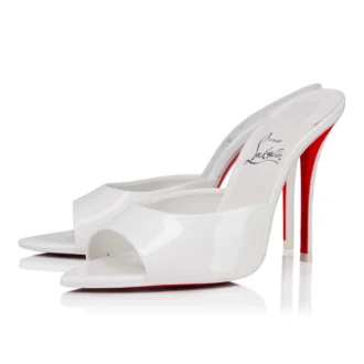 Miss Z Mule – 100 mm Mules – Suni Dana Derisi – Bianco – Kadın Miss Z Mule – 100 mm Mules – Suni Dana Derisi – Bianco – Kadın