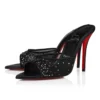 Miss Z Mule Degrasstrass Perla – 100 Mm Mules – File, Nappa Deri ve İnciler – Siyah – Kadın Miss Z Mule Degrasstrass Perla – 100 Mm Mules – File, Nappa Deri ve İnciler – Siyah – Kadın