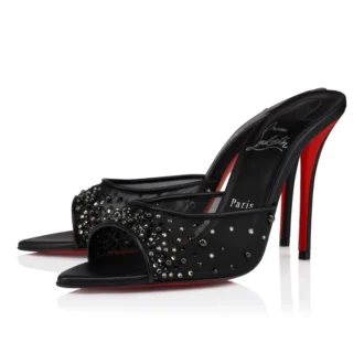 Miss Z Mule Degrasstrass Perla – 100 Mm Mules – File, Nappa Deri ve İnciler – Siyah – Kadın Miss Z Mule Degrasstrass Perla – 100 Mm Mules – File, Nappa Deri ve İnciler – Siyah – Kadın
