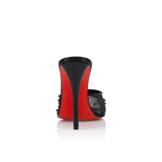 Miss Z Mule Degrasstrass Perla – 100 Mm Mules – File, Nappa Deri ve İnciler – Siyah – Kadın Miss Z Mule Degrasstrass Perla – 100 Mm Mules – File, Nappa Deri ve İnciler – Siyah – Kadın