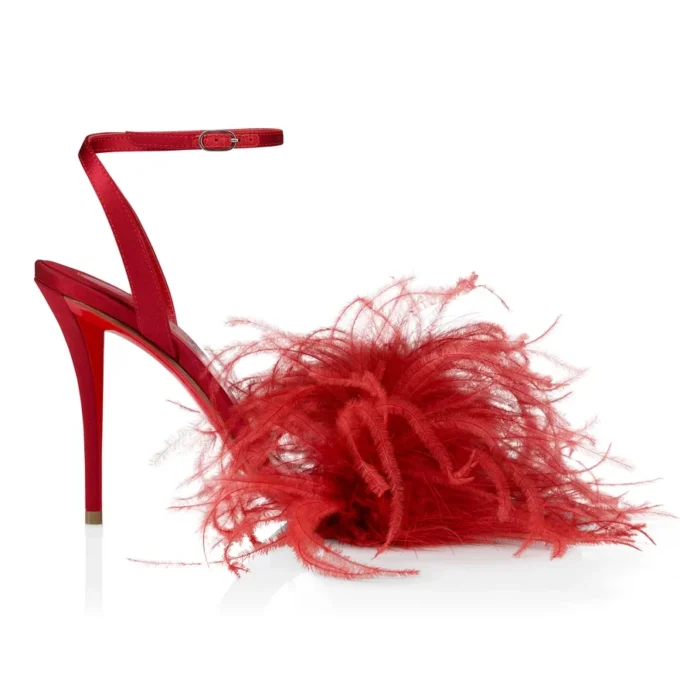 Miss Z Poupi – 100 mm Bantlı Sandalet – Krep Saten – Fever – Kadın
