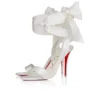 Miss Z Sandal Du Desert – 100 Mm Bantlı Sandalet – Krep Saten – Fildişi – Kadın Miss Z Sandal Du Desert – 100 Mm Bantlı Sandalet – Krep Saten – Fildişi – Kadın