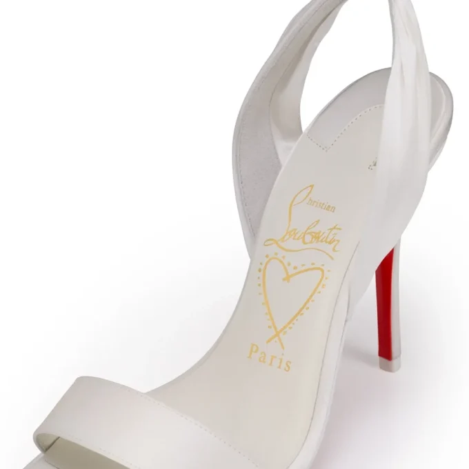 Miss Z Sandal Du Desert – 100 Mm Bantlı Sandalet – Krep Saten – Fildişi – Kadın Miss Z Sandal Du Desert – 100 Mm Bantlı Sandalet – Krep Saten – Fildişi – Kadın