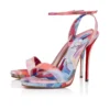 Miss Z Sandal Queen – 120 mm Bantlı Sandalet – Şakayık Desenli Çin Kumaşı – Çok Renkli – Kadın Miss Z Sandal Queen – 120 mm Bantlı Sandalet – Şakayık Desenli Çin Kumaşı – Çok Renkli – Kadın