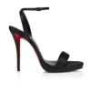 Miss Z Sandal Queen – 120 mm Bantlı Sandalet – Kuzu Nappa Deri – Siyah – Kadın Miss Z Sandal Queen – 120 mm Bantlı Sandalet – Kuzu Nappa Deri – Siyah – Kadın