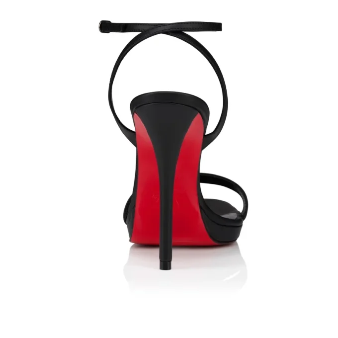 Miss Z Sandal Queen – 120 mm Bantlı Sandalet – Kuzu Nappa Deri – Siyah – Kadın Miss Z Sandal Queen – 120 mm Bantlı Sandalet – Kuzu Nappa Deri – Siyah – Kadın