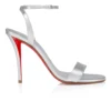 Miss Z Sandalet – 100 mm Bantlı Sandaletler – Kuzu Nappa Deri – Gümüş – Kadın Miss Z Sandalet – 100 mm Bantlı Sandaletler – Kuzu Nappa Deri – Gümüş – Kadın
