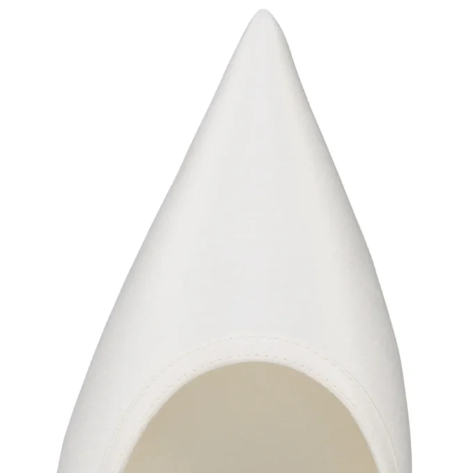 Miss Z Sling – 60 Mm Slingback Topuklu Ayakkabı – Krep Saten – Fildişi – Kadın Miss Z Sling – 60 Mm Slingback Topuklu Ayakkabı – Krep Saten – Fildişi – Kadın