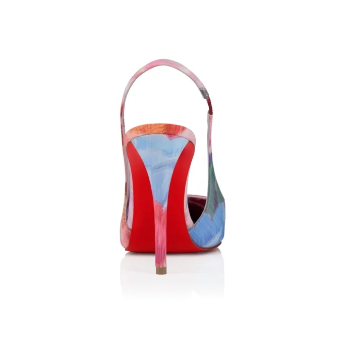 Miss Z Sling Back – 100 mm Slingback Topuklu Ayakkabı – Şakayık Desenli Çin Kumaşı – Çok Renkli – Kadın Miss Z Sling Back – 100 mm Slingback Topuklu Ayakkabı – Şakayık Desenli Çin Kumaşı – Çok Renkli – Kadın