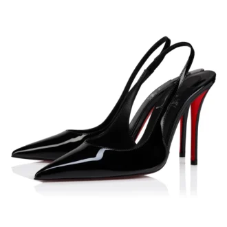 Miss Z Sling Back – 100 Mm Slingback Topuklu Ayakkabı – Patent Dana Derisi – Siyah – Kadın Miss Z Sling Back – 100 Mm Slingback Topuklu Ayakkabı – Patent Dana Derisi – Siyah – Kadın