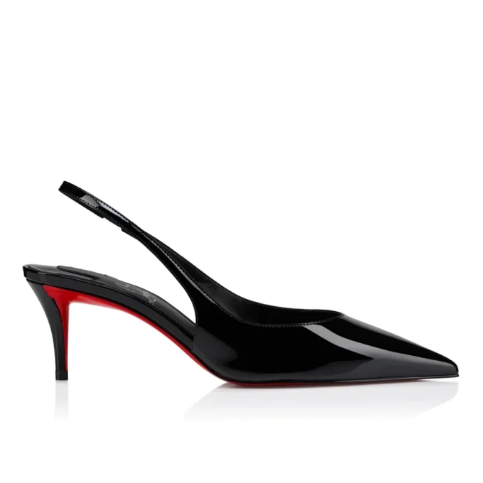Miss Z Sling Back – 60 mm Slingback Topuklu Ayakkabı – Patent Dana Derisi – Siyah – Kadın Miss Z Sling Back – 60 mm Slingback Topuklu Ayakkabı – Patent Dana Derisi – Siyah – Kadın
