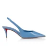 Miss Z Sling Back – 60 mm Slingback Topuklu Ayakkabı – Sedefli Dana Derisi – Ceruleo – Kadın Miss Z Sling Back – 60 mm Slingback Topuklu Ayakkabı – Sedefli Dana Derisi – Ceruleo – Kadın