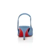 Miss Z Sling Back – 60 mm Slingback Topuklu Ayakkabı – Sedefli Dana Derisi – Ceruleo – Kadın Miss Z Sling Back – 60 mm Slingback Topuklu Ayakkabı – Sedefli Dana Derisi – Ceruleo – Kadın