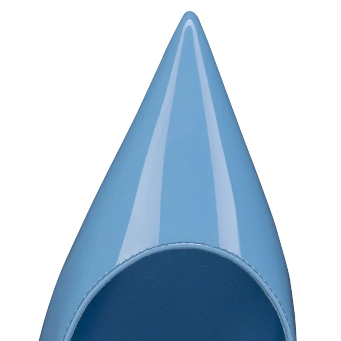 Miss Z Sling Back – 60 mm Slingback Topuklu Ayakkabı – Sedefli Dana Derisi – Ceruleo – Kadın Miss Z Sling Back – 60 mm Slingback Topuklu Ayakkabı – Sedefli Dana Derisi – Ceruleo – Kadın