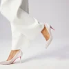 Miss Z Sparkling – 80 mm Topuklu Ayakkabı – File ve Strass – Fildişi Versiyon – Kadın Miss Z Sparkling – 80 mm Topuklu Ayakkabı – File ve Strass – Fildişi Versiyon – Kadın
