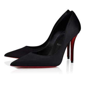 Miss Z Suola Strass – 100 mm Topuklu Ayakkabı – Krep Saten – Siyah – Kadın Miss Z Suola Strass – 100 mm Topuklu Ayakkabı – Krep Saten – Siyah – Kadın