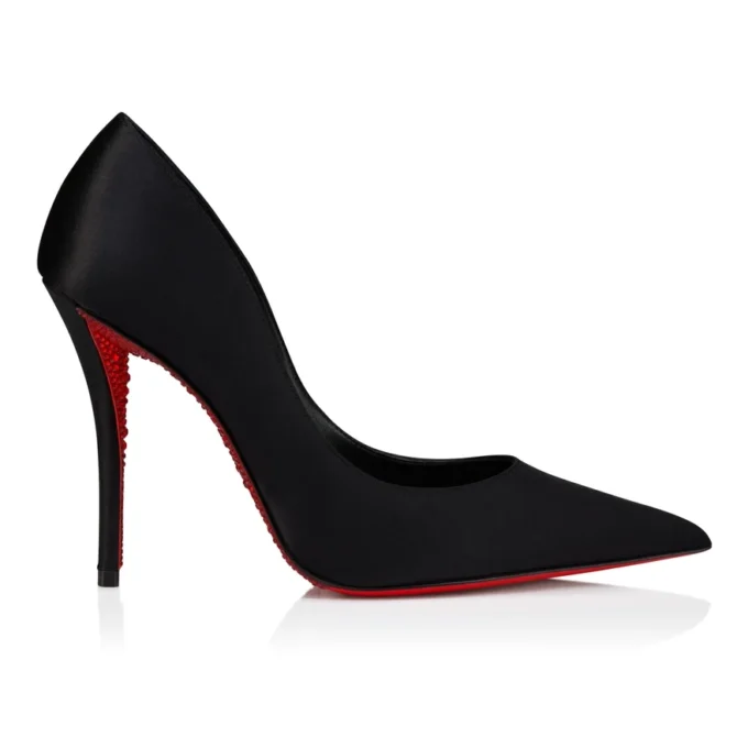 Miss Z Suola Strass – 100 mm Topuklu Ayakkabı – Krep Saten – Siyah – Kadın Miss Z Suola Strass – 100 mm Topuklu Ayakkabı – Krep Saten – Siyah – Kadın